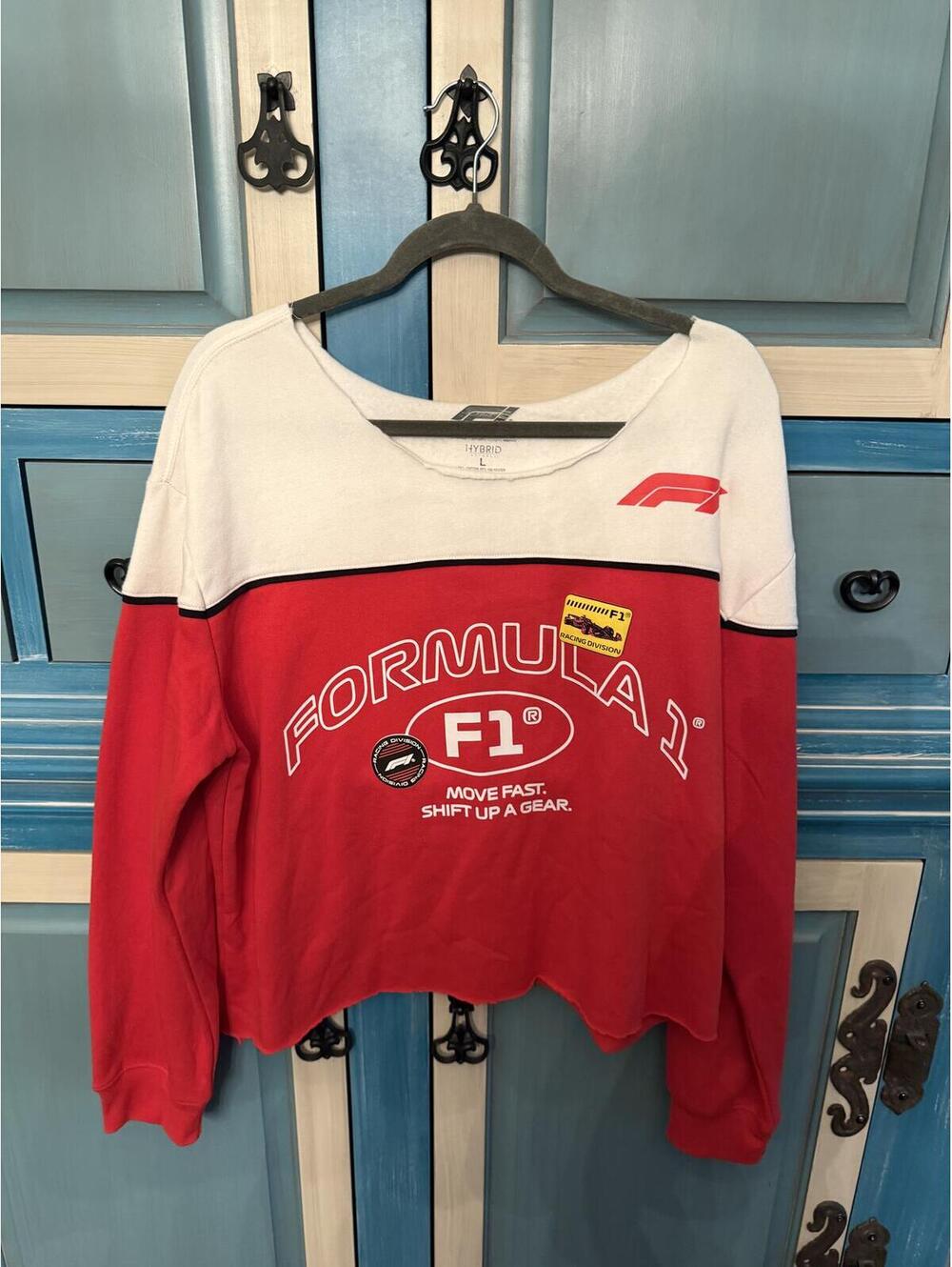 Hybrid Apparel Formula 1 F1 Colorblock Sweatshirt, Size L